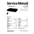 TECHNICS ST-X930 Service Manual TECHNICS ST-X930 Service Manual