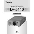 CANON LV-5110 Owners Manual CANON LV-5110 Owners Manual
