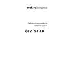 ELEKTRA BREGENZ GIV3440 Owners Manual ELEKTRA BREGENZ GIV3440 Owners Manual
