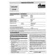 FAURE LTC627 Owners Manual FAURE LTC627 Owners Manual