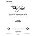 WHIRLPOOL MW3000XM1 Parts Catalog WHIRLPOOL MW3000XM1 Parts Catalog