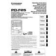 PIONEER PDF25 Owners Manual PIONEER PDF25 Owners Manual