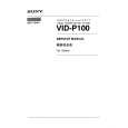SONY VID-P100 Owners Manual SONY VID-P100 Owners Manual