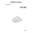 ELECTROLUX EFC938X Owners Manual ELECTROLUX EFC938X Owners Manual