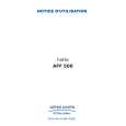ARTHUR MARTIN ELECTROLUX AFF500X Owners Manual ARTHUR MARTIN ELECTROLUX AFF500X Owners Manual