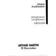 ARTHUR MARTIN ELECTROLUX AR9324D Owners Manual ARTHUR MARTIN ELECTROLUX AR9324D Owners Manual
