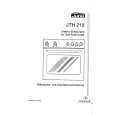 JUNO-ELECTROLUX JTH210B Owners Manual JUNO-ELECTROLUX JTH210B Owners Manual