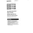 SONY ECM-T110 Owners Manual SONY ECM-T110 Owners Manual