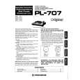 PIONEER PL707 Owners Manual PIONEER PL707 Owners Manual