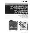 TEAC X1000M Owners Manual TEAC X1000M Owners Manual
