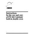 ZANUSSI FB563 Owners Manual ZANUSSI FB563 Owners Manual