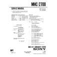 SONY MHC2700 Service Manual SONY MHC2700 Service Manual