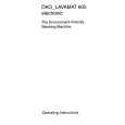 AEG Lavamat 605 Electronic Owners Manual AEG Lavamat 605 Electronic Owners Manual