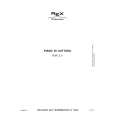 REX-ELECTROLUX PXF2V Owners Manual REX-ELECTROLUX PXF2V Owners Manual