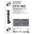 GEMINI CFX-50 Owners Manual GEMINI CFX-50 Owners Manual