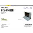 SONY PCVW500GN1 Service Manual SONY PCVW500GN1 Service Manual