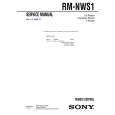 SONY RMNWS1 Instrukcja Serwisowa SONY RMNWS1 Instrukcja Serwisowa