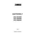 ZANUSSI ZCG563GW Owners Manual ZANUSSI ZCG563GW Owners Manual
