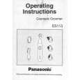 PANASONIC ES113P Owners Manual PANASONIC ES113P Owners Manual