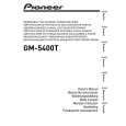 PIONEER GM-5400T/XJ/EW5 Owners Manual PIONEER GM-5400T/XJ/EW5 Owners Manual