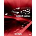 YAMAHA S03 Owners Manual YAMAHA S03 Owners Manual