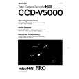SONY CCD-V5000 Owners Manual SONY CCD-V5000 Owners Manual
