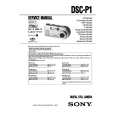 SONY DSC-P1 Owners Manual SONY DSC-P1 Owners Manual