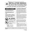 WHIRLPOOL MGR4411BDW Installation Manual WHIRLPOOL MGR4411BDW Installation Manual