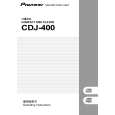 PIONEER CDJ-400/WAXJ5 Owners Manual PIONEER CDJ-400/WAXJ5 Owners Manual