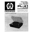 PIONEER PL-41 Owners Manual PIONEER PL-41 Owners Manual