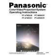 PANASONIC PT47WX49E Owners Manual PANASONIC PT47WX49E Owners Manual