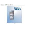 NOKIA 1600 User Guide NOKIA 1600 User Guide