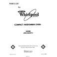 WHIRLPOOL MW3500XP3 Parts Catalog WHIRLPOOL MW3500XP3 Parts Catalog