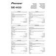 PIONEER SE-H33/XCN/EW Owners Manual PIONEER SE-H33/XCN/EW Owners Manual