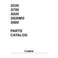 CANON S750 Parts Catalog CANON S750 Parts Catalog
