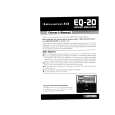 BOSS EQ-20 Owners Manual BOSS EQ-20 Owners Manual