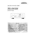 ONKYO TXSV535 Owners Manual ONKYO TXSV535 Owners Manual