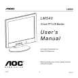 AOC LM540 Owners Manual AOC LM540 Owners Manual
