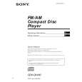 SONY CDXCA400 Owners Manual SONY CDXCA400 Owners Manual