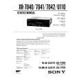 SONY XR-U110 Owners Manual SONY XR-U110 Owners Manual