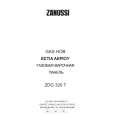 ZANUSSI ZDG320TX Owners Manual ZANUSSI ZDG320TX Owners Manual