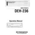 PIONEER DEH236 Owners Manual PIONEER DEH236 Owners Manual
