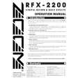 ZOOM RFX-2200 Owners Manual ZOOM RFX-2200 Owners Manual