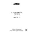 ZANUSSI ZCF102A Owners Manual ZANUSSI ZCF102A Owners Manual