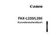 CANON FAX-L220 Quick Start CANON FAX-L220 Quick Start