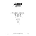 ZANUSSI W1042W Owners Manual ZANUSSI W1042W Owners Manual