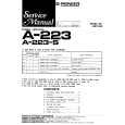 PIONEER A-223 Service Manual PIONEER A-223 Service Manual