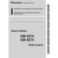 PIONEER GM-X574 Owners Manual PIONEER GM-X574 Owners Manual