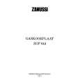 ZANUSSI ZGF644ITX Owners Manual ZANUSSI ZGF644ITX Owners Manual