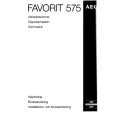 AEG FAV575WN Owners Manual AEG FAV575WN Owners Manual